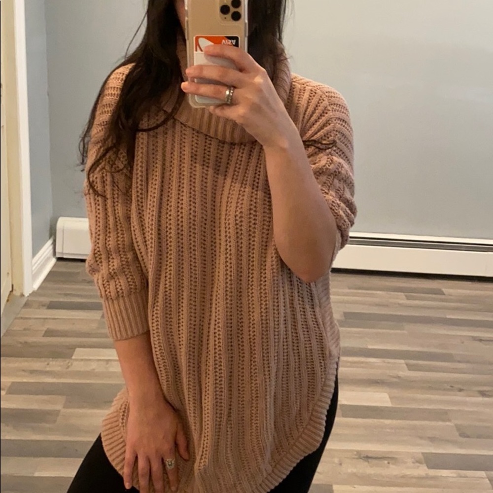 Express Mauve long turtleneck sweater